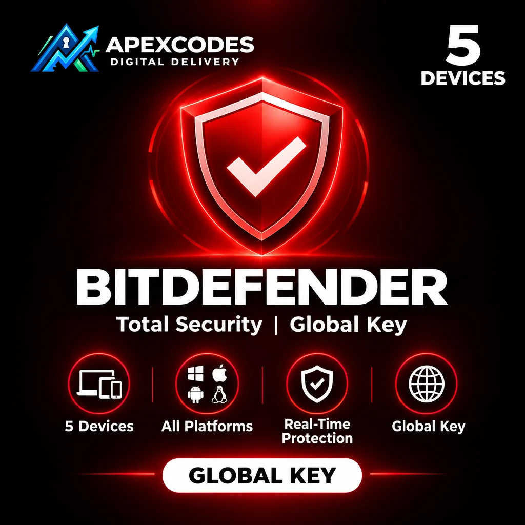 Bitdefender Total Security (5 Devices) – Bitdefender Key – GLOBAL