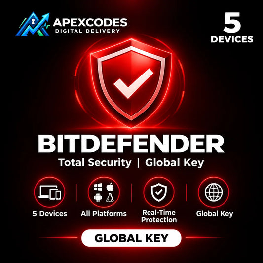 Bitdefender Total Security (5 Devices) – Bitdefender Key – GLOBAL