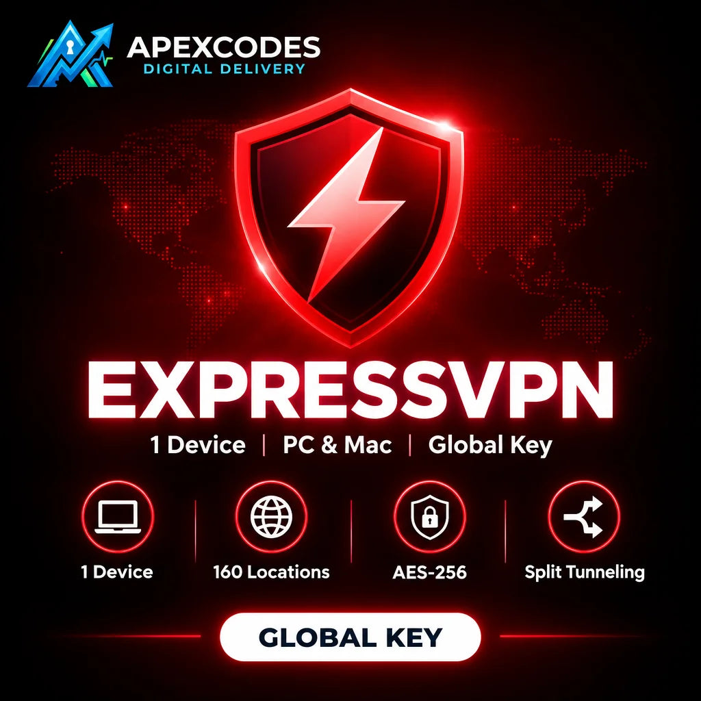 ExpressVPN 1 Device (PC, Mac) – Global Key