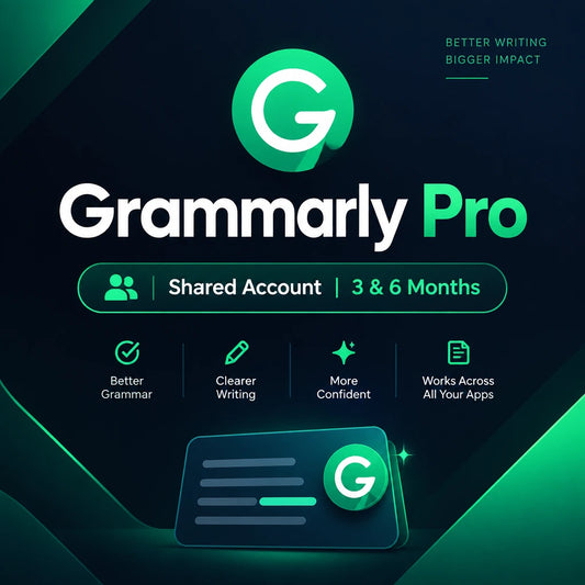 Grammarly Pro — 3 Months & 6 Months | Shared Account