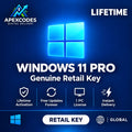 Windows 11 Pro Genuine Retail Key Lifetime License Global – Buy Online Instant Delivery | Apexcodes