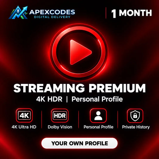 Netflix Premium 1 Month 4K HDR Personal Private Profile – Buy Online Instant Delivery | Apexcodes